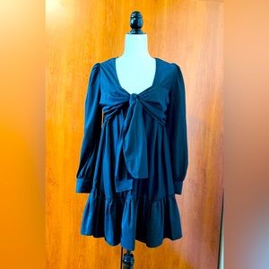 Zara Dresses | Zara Tiered Tie Front Mini Dress Black  It is new bohemian style